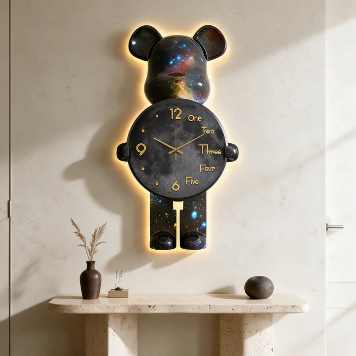 Galaxy Bear Clock